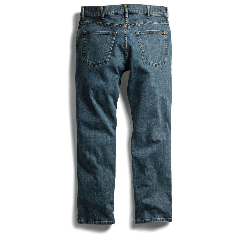Pantalones Timberland Hombre Pro® Grit-N-Grind Modern Fit Flex Denim Work Azules - Chile NIZ-352497